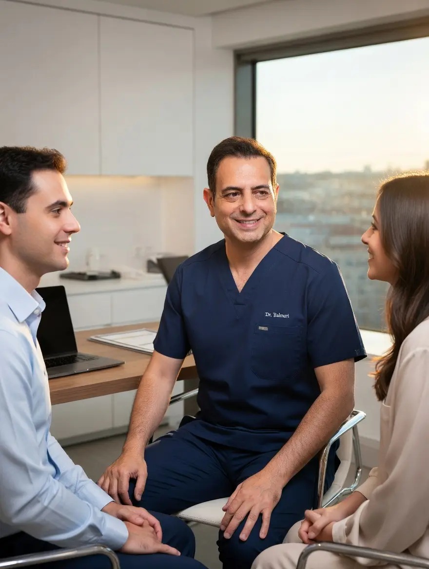 Consulta de infertilidad masculina con el Dr. Carlos Balmori, urólogo especialista en fertilidad y reproducción asistida en Madrid